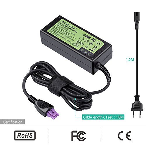 HUIKEYUAN 32V 1560mA Netzkabel Netzteil für HP Drucker HP 0957-2230 0957-2271 0957-2105 0957-2259 0950-4476 0957-2289; HP 6000 6500 6800 7000 7188 7288 7388; HP DeskJet 6520 6540Xi 6543 6840; HP D1668 D2660 F4200 (EU-Kabel enthalten) - 3