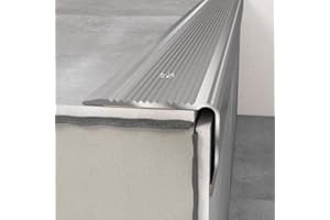 PROVISTON | Treppenkanten- & Winkelprofil | Aluminium | 40 x 30 x 1200 mm | Silber | Winkelprofil | Metallprofil