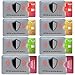 Produktbild FreeHaveFun RFID Blocker NFC Schutzhülle | 8er Set + Gratis Ebook | 100% NFC Schutz vor Auslesung | 6x RFID Schutz-Hülle für Kreditkarte, Personalausweis + 2x Reisepass RFID Schutz + 8 farbige Sticker