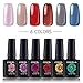Coscelia Gel Nail Starter Kit Gel Nail Polish 6 Colour Gel Top and Base Coat Set UV LED Nail Lamp Manicure Tools