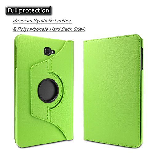Samsung Galaxy Tab A 10.1 Hülle Case, Infiland PU Ledertasche lederhülle 360° Drehbarer Stand Smart Cover Case Schutzhülle Tasche Etui für Samsung Galaxy Tab A 10.1 Zoll (2016) Tablet-PC(mit Auto Schlaf / Wach Funktion)(Grün) - 3