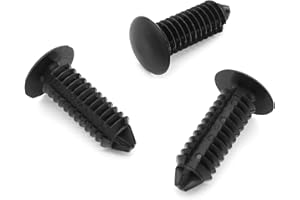 VVO Fasteners Lot de 10 clips de fixation en plastique Noir