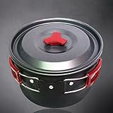 Das Camping-Topfset erhält FDA-Zertifizierung, es ist ungiftig, Antioxidation, nicht klebrig, stark und langlebig, leitet Wärme schnell ab.