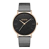 ❀LuccyOne❀Quartz Movement Damen Armbanduhr,Edelstahlband FüR Damen,Einfach Leicht Zu Verwenden Armbanduhren,Luxus Mode Damen Uhren Edelstahl Analog Handgelenk Sehen Uhr