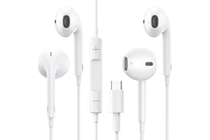 OLKIEQZ 2 Pack Cuffie USB C, Cuffie Type C, in-Ear Tipo C Cuffiette con stereo eMicrofono, Controllo del Volume e Suono Puro, Bassi Potenti, Compatibile con apples iPhone 15/15 Pro/Samsung Galaxy S23/ Pixel
