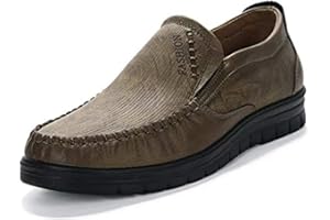 ASIFN Zapatos de para Caballero Mocasines Hombres Cuero Conducción Cómodos Antideslizantes Negocios Trabajo Zapatos Pisos