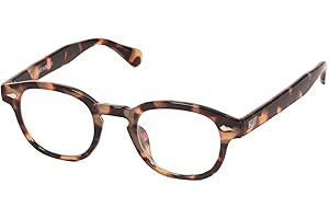 KISS DEPP ICONIC Occhiali da Vista Uomo Donna – Lenti Anti Luce Blu UV & Anti-Riflesso per PC, Gaming, TV – Stile Moscot Vintage Johnny Depp & Robert Downey jr – Look Sofisticato & Casual con Rivetti