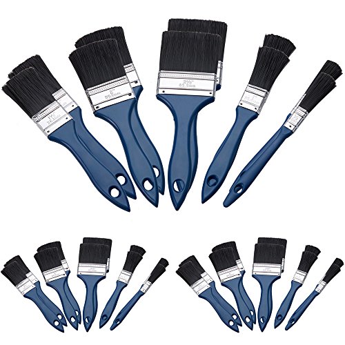 30 Malerpinsel - 5 verschiedene Größen Pinsel Set