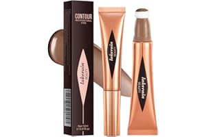 ZDHSOY Liquid Contour Beauty Wand, Highlighter and Face Blush Stick with Cushion Applicator/Cream Contour Stick Face Illuminator Makeup Stick (05#Contour Stick)