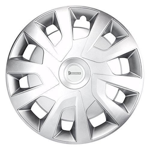 AutoStyle Set Di 4 Copricerchi Da 15 Pollici – Colore Argento/gunmetal, In Plastica ABS, Facili Da Montare