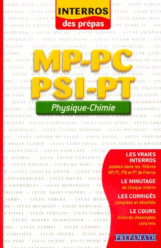 Physique - Chimie MP-PC-PSI