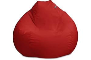 rucomfy Beanbags Indoor Outdoor Cube Bean Bag Pouffe. Home or Garden Extra Seating. Square Water Resistant Footstool 38 x 38cm (Dusky Pink)