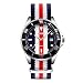 Produktbild Herren Fashion Analog Quarz Business Casual Armbanduhr Unisex Frauen Tuch Armbanduhr Nylon Band Kleid Uhren
