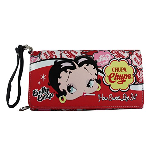 Preisvergleich Produktbild Betty Boop Frau-Geldtasche mit Abteilung für Kreditkarten Chupa Chups
