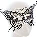 Produktbild CAOLATOR Maske Damen Schmetterlings Form Spitzenmaske Reizvoll Schleier Maske Spitze Cosplay Venezianischen Halloween Costume Party Maskerade Maske Schwarz