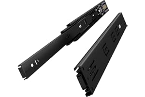 VADANIA Softclose Glissières de Tiroir 600mm #VK1245, amortissement à fermeture automatique, à Extension Complète, Montage Latéral, charge lourde jusqu'à 45kg, 1 Paire