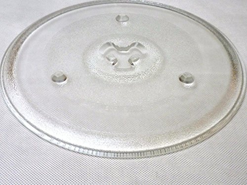 Mikrowelle Drehteller UNI DU = 270 mm / 27 cm / 27,0 cm Mikrowellenteller / Glasteller für Mikrowelle / Ersatzteller / Ersatz-Drehteller / Trapez Vertiefung (GLAS) - 2