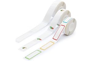 Rouleau de papier pour imprimante thermique MARKLIFE - Petit papier d'impression, papier thermique autocollant pour étiqueteuse MARKLIFE P11 Bluetooth, 3 rouleaux