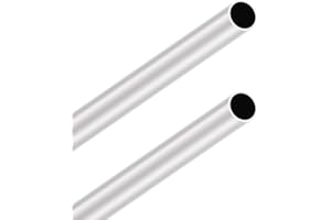 LAVMHAB 6063 Tubes en aluminium 20 mm OD/diamètre extérieur x 1,0 mm épaisseur de paroi, longueur 300 mm, tube rond en aluminium sans soudure (2 pièces)