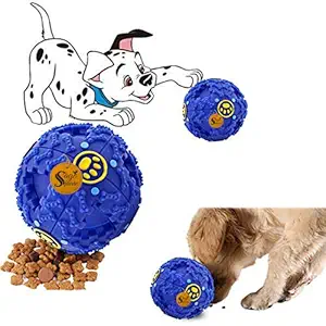 Sage Square Giant Size Musical Cum IQ Treat Dispenser Chew Ball/Bite Resistant/Training Toy for Dog/Puppy/Cat/Kitten (Blue)