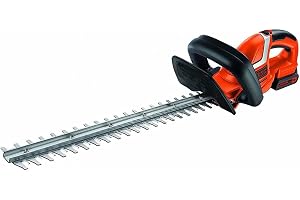 Black+Decker GTC1845L20-QW Trådlös Häcktrimmer, Svart/Orange, 18 mm