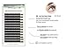 MBeauty4all Silk Individual Eyelash Extensions Mix Length Trays C - curl / 0.20mm