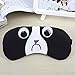 Produktbild Augenmaske/Schlafmaske verstellbar Cute cartoon100% Baumwolle Augenklappe Augenmaske Reisen Big Sleep Patch atmungsaktiv lindern Müdigkeit Nerven Schutz(Schwarz)