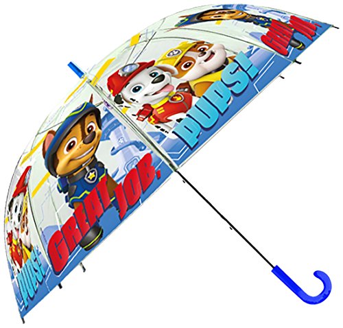Preisvergleich Produktbild Paw Patrol La Patrulla Canina 2018 Regenschirm, 55 cm, Transparent (Transparente)