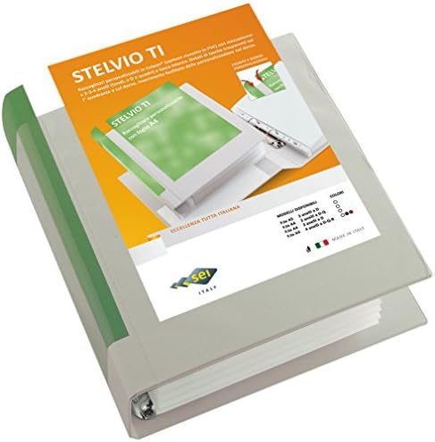Raccoglitori personalizz. Stelvio TI Sei Rota 4 anelli Ø 40 mm D 22x30 cm Bianco 36404601