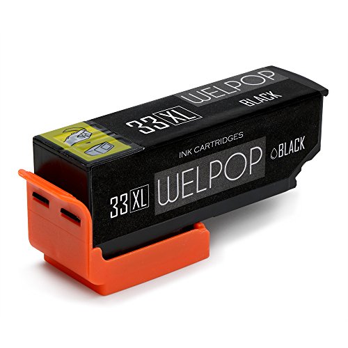 WELPOP 33XL Kompatibel Ersatz für Epson 33 Druckerpatronen, (2 Schwarz,1 Foto-schwarz,1 Blau,1 Rot,1 Gelb), Hoher Reichweite Kompatibel mit Epson Expression Premium XP-530 XP-540 XP-630 XP-635 XP-640 XP-645 XP-830 XP-900 Drucker - 6