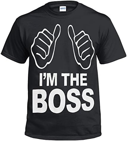 Im The Boss Black T Shirt/Funny/Joke/Gift/Casual Trend/Xmas Secret Santa Present/Top