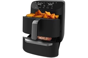 Cecotec Freidora de Aire sin Aceite, Horno y Grill de 11 L Cecofry FoodCourt 11000 Connected C. 1850 W, Diseño 3 en 1, Sincronización, 8 Modos de Cocción Preestablecidos, APP y Wifi, 40 a 230ºC