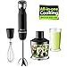 Produktbild Stabmixer, Mixer 600 Watts 4-in-1 Powerful stabmixer Edelstahl 6 Geschwindigkeit Smoothie Mixer with 500ml Schüssel, Schneebesen Attachment and 600ml Becherglas für Smoothie, Suppen, Babynahrung by Willsence
