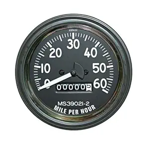 Speedometer 60 mph Assembly for Willys Jeep ford MB CJ2A CJ3A CJ3B 1945-1958 17206.01 black bezel