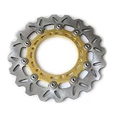 rotor yamaha r1 2004 Motos aplicable: 100% nuevo, embalaje de fábrica y nunca se ha utilizado. fabricado en acero inoxidable de alta calidad: el paquete incluye: 1 par de disco de freno delantero