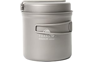 Toaks - Set in titanio composto da padella e pentola da campeggio/escursionismo