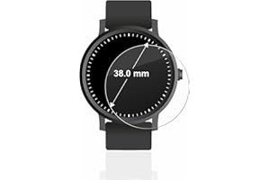 BROTECT Schutzglas für Armbanduhren (Kreisrund, ø: 38 mm) Schutzfolie Panzer-Folie Glas [Extrem Kratzfest 9H, Anti-Fingerprint, Ultra-Transparent]