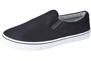 SERGIO ITALIA Mens Slip On Sneakers Canvas Espadrilles Deck Plimsolls Trainers Pumps Shoe Size