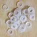 Produktbild Tiptiper 110pcs Gummi O-Ring Schalter Dämpfer Weiß für Cherry MX Tastatur