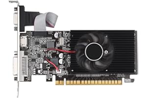 Lrtzizy GT210 1GB Graphics Card PClE X16 2.0 GPU Computer Graphics Card DVI-D+VGA+HD Desktop Video Card