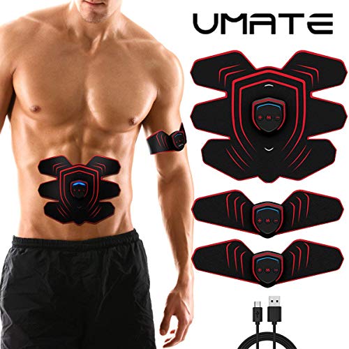 UMATE Tónico Muscular, EMS AB Trainer, Aparato de Gimnasia y Aparato de Ejercicios en el hogar para Hombres Entrenamiento de Mujeres para Abdomen/Brazo / Pierna/Equipo de Cintura