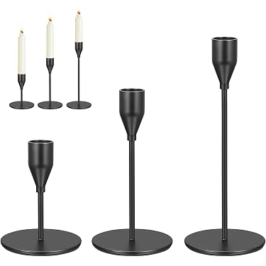 Candelabro Set Di 9 Oro Portacandele Di Diverse Dimensioni23/28/33 Cm - 6