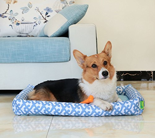Pecute Alfombra para Mascota,Cama para Mascota,Desmontable y Lavable, Estampado, Impermeable para Perros o Gat