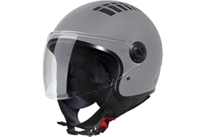 ‎VINZ VINZ Como Jethelm mit Visier ECE 22.06 Zertifiziert | Roller Helm Mopedhelm Ideal Für Motoroller & Vespa | Herren und Damen | Komfortabler Motorradhelm XS-XL