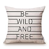 Elviros Geometrisch Dekorativ Baumwoll Leinen Mix Kissenbezug 45 x 45cm