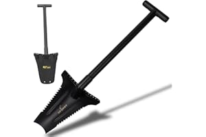 Xforst X-SZ1 Bêche en Acier au Carbone – 70 cm, 1,36 kg, Lame Trapezoïdale avec Bord Tranchant, Idéale pour Le Jardinage, l'Élimination des Racines, Détecteur de Métaux/Bord de Repose-Pied Renforcé