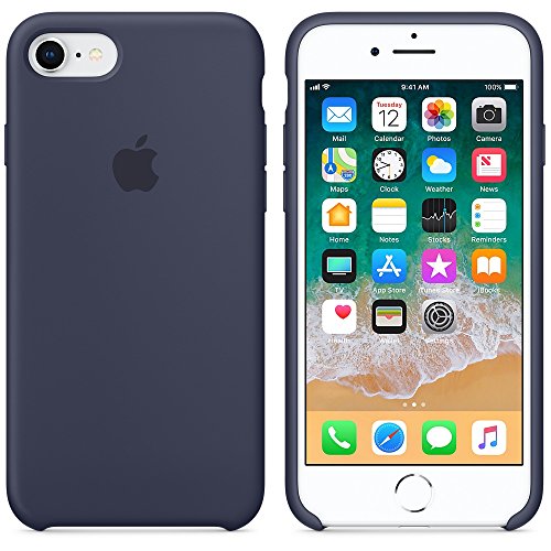 Funda para iPhone 7/8 Carcasa Silicona Suave Colores del Caramelo con Superfino Pelusa Forro,Anti-rasguños Teléfono Caso para Apple iPhone 7/8 (iPhone 7/8, Azul Noche)