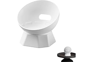 DESCONOCIDO Base de soporte de escritorio para Echo Dot 5/4ª generación, soporte de cable de silicona antiarañazos para altavoces inteligentes, accesorios de almohadilla de metal elegantes