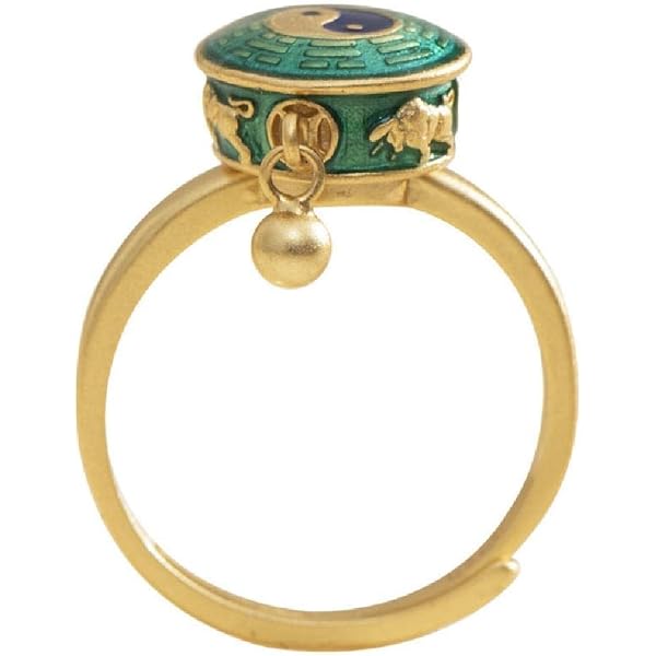Bague Réglable Mantra Tibétaine - Fleur De Lotus Bouddhisme - Laiton Artisanat | Bijou Spirituel
