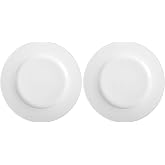 Amazon Basics Dinner Plates, 6 Count, 10.5" (Pack of 2)